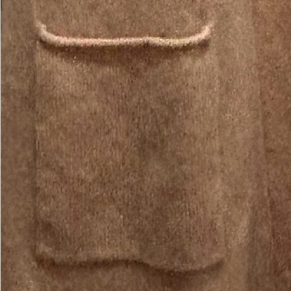 Magaschoni Cashmere Tan Long Cardigan Sweater - Medium - Picture 8 of 11